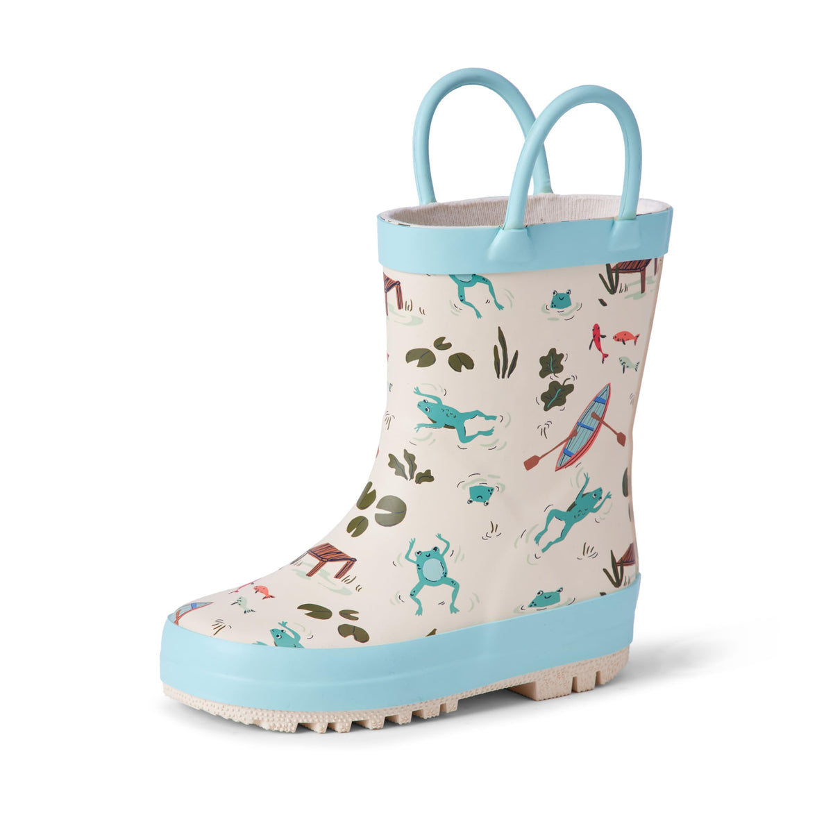 Amazon Essentials x Sofia Grainge Unisex Toddlers' Waterproof Rubber Rain Boots for Boys and Girls