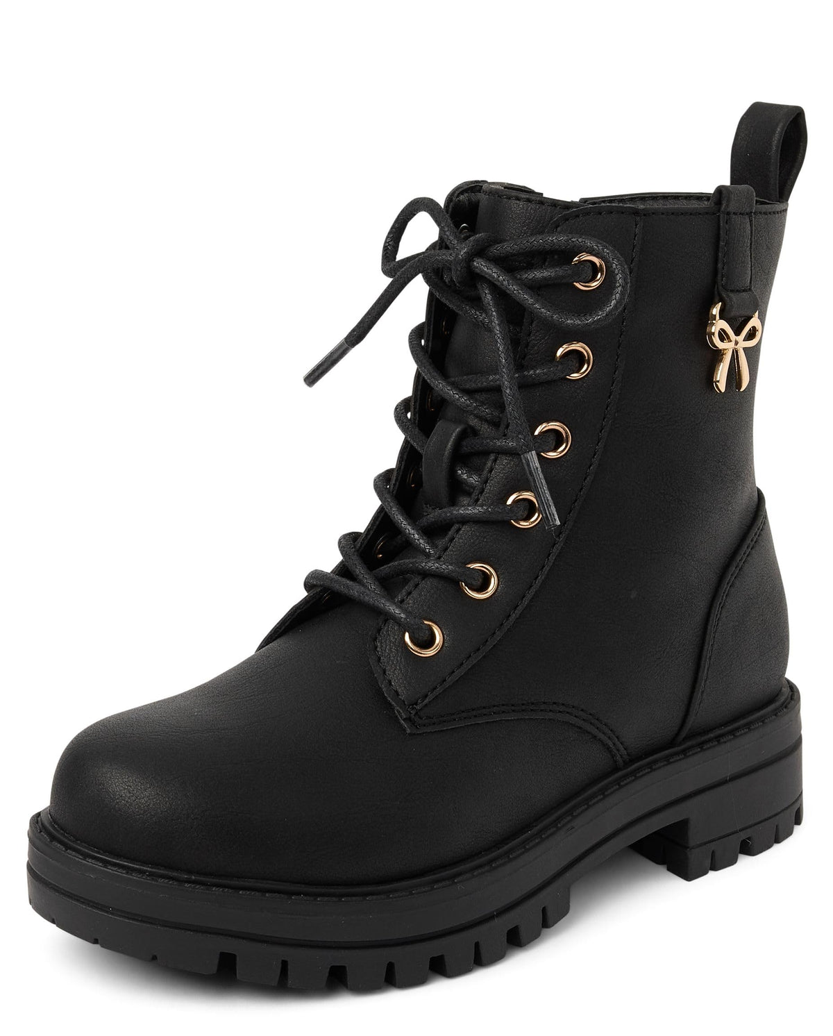 The Children's Place Girls' Girls Lace Up Combat Boots