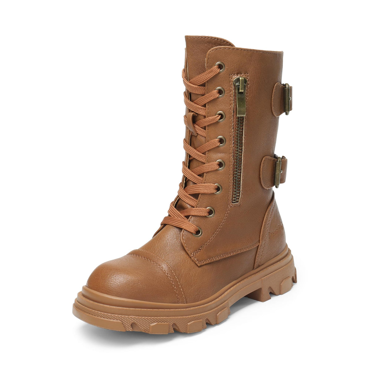 DREAM PAIRS Girls Combat Ankle Boots