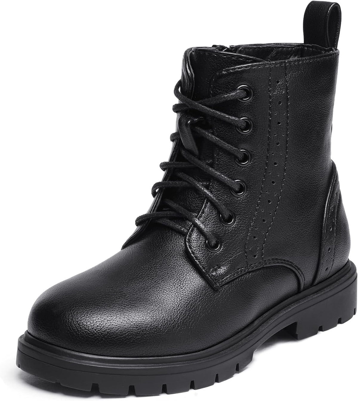 DREAM PAIRS Girls Ankle Combat Boots Boys Kid Shoes