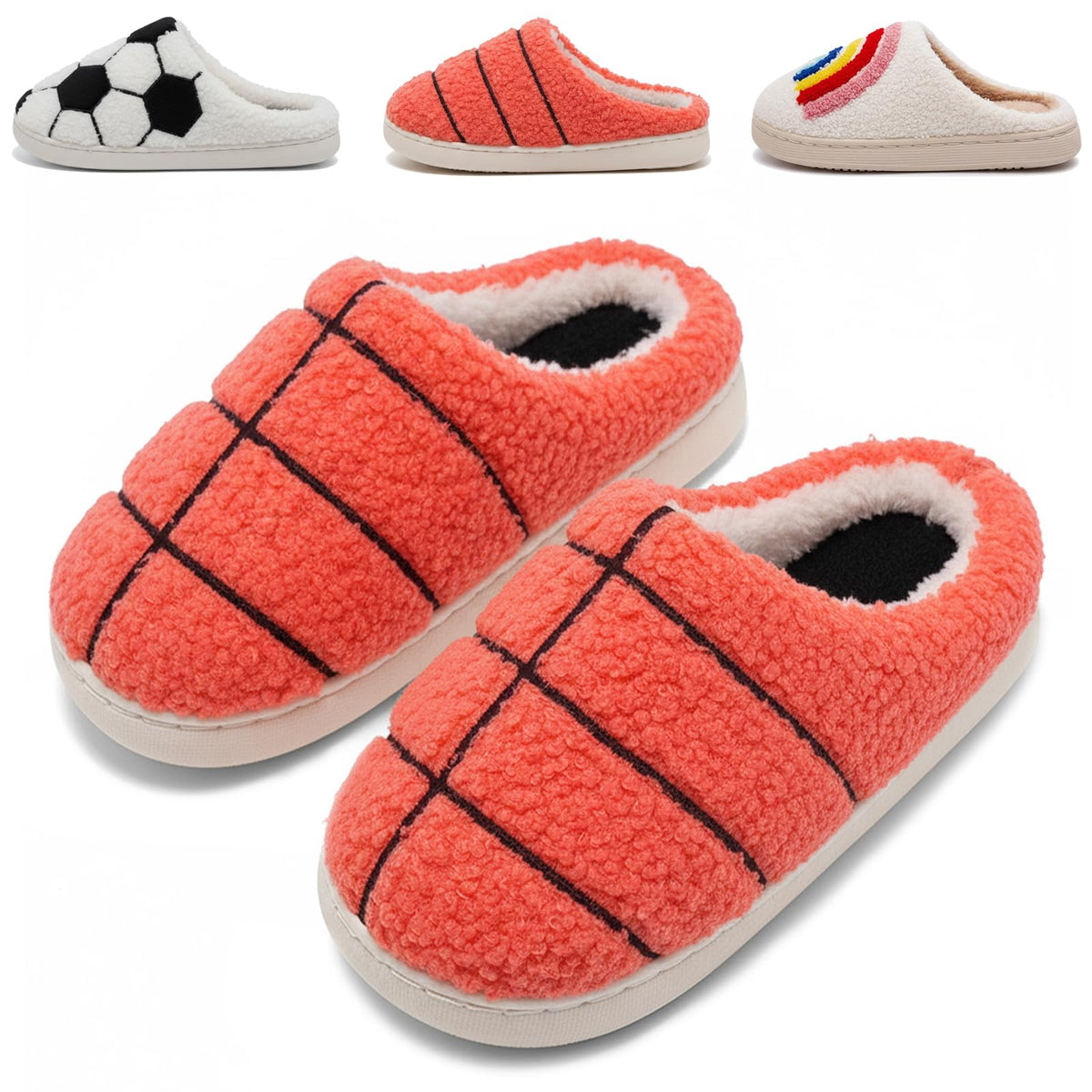 Kids Slippers Boys Girls Warm Winter House Slippers Fuzzy Soft Plush Bedroom Non-Slip Memory Foam Home Shoes