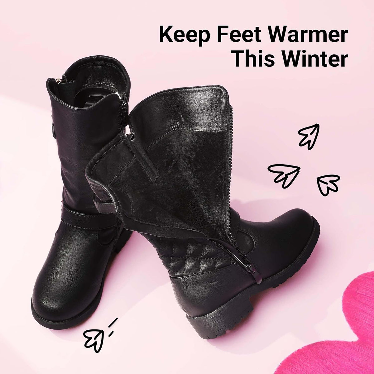 DREAM PAIRS Girls Riding Knee High Boots