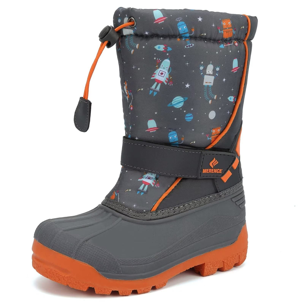 CIOR Kids Waterproof Winter Snow Boots,Warm Fur Lined