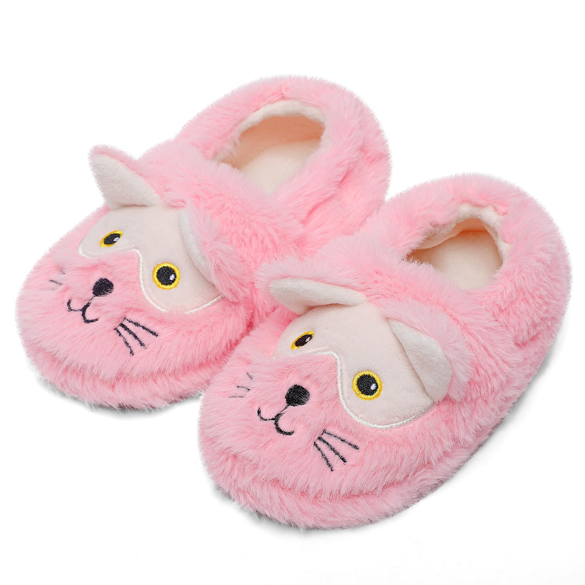ESTAMICO Girls Boys Plush Warm Cute Slippers