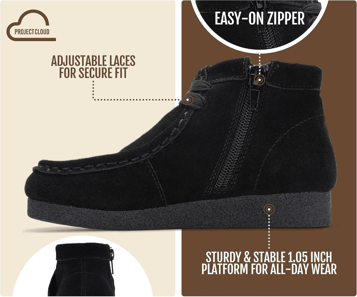 Project Cloud 100% Genuine Leather Boots for Kids Gum Rubber Sole Kids Shoe