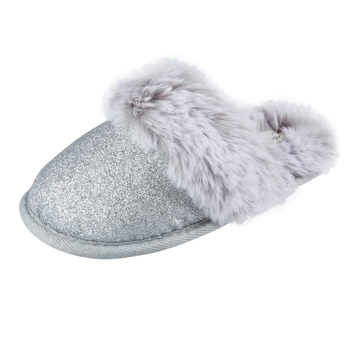 Jessica Simpson Girls Comfy Slippers - Cute Faux Fur Slip-on Shoes Memory Foam House Slipper