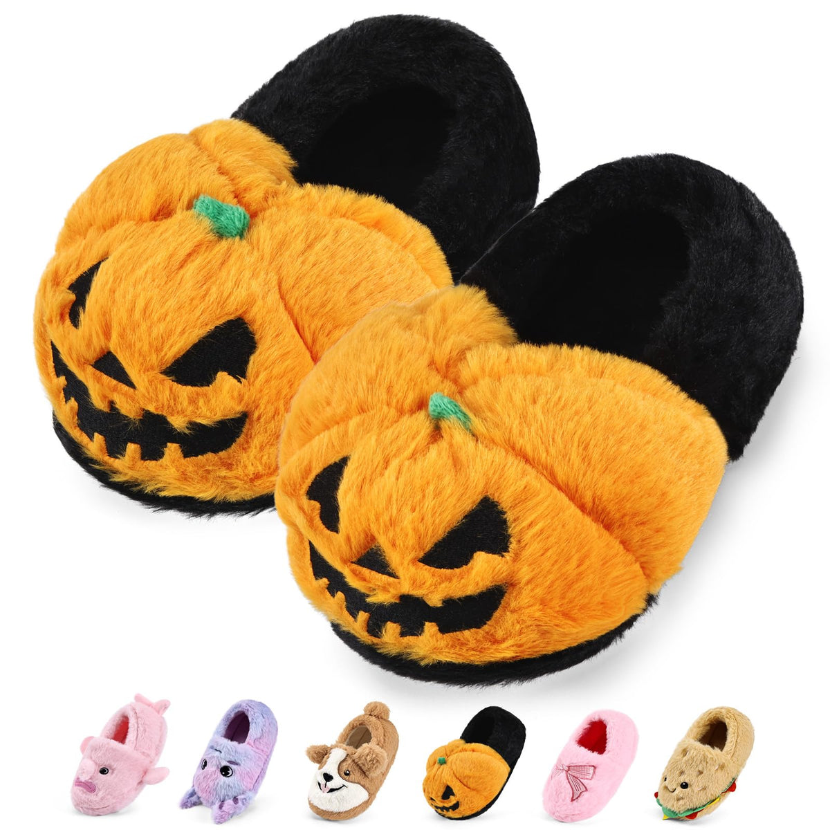 WateLves Toddler Slippers Boys Girls Full Wrapped Winter Shoes