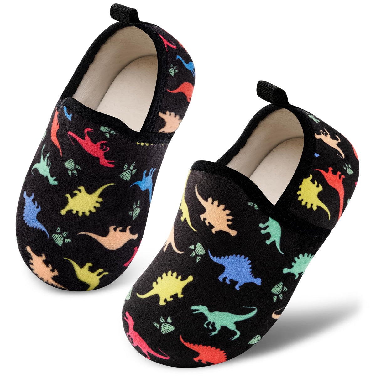 VIFUUR Kids Boys Girls House Slippers Babys Slip on Barefoot Socks Tollder