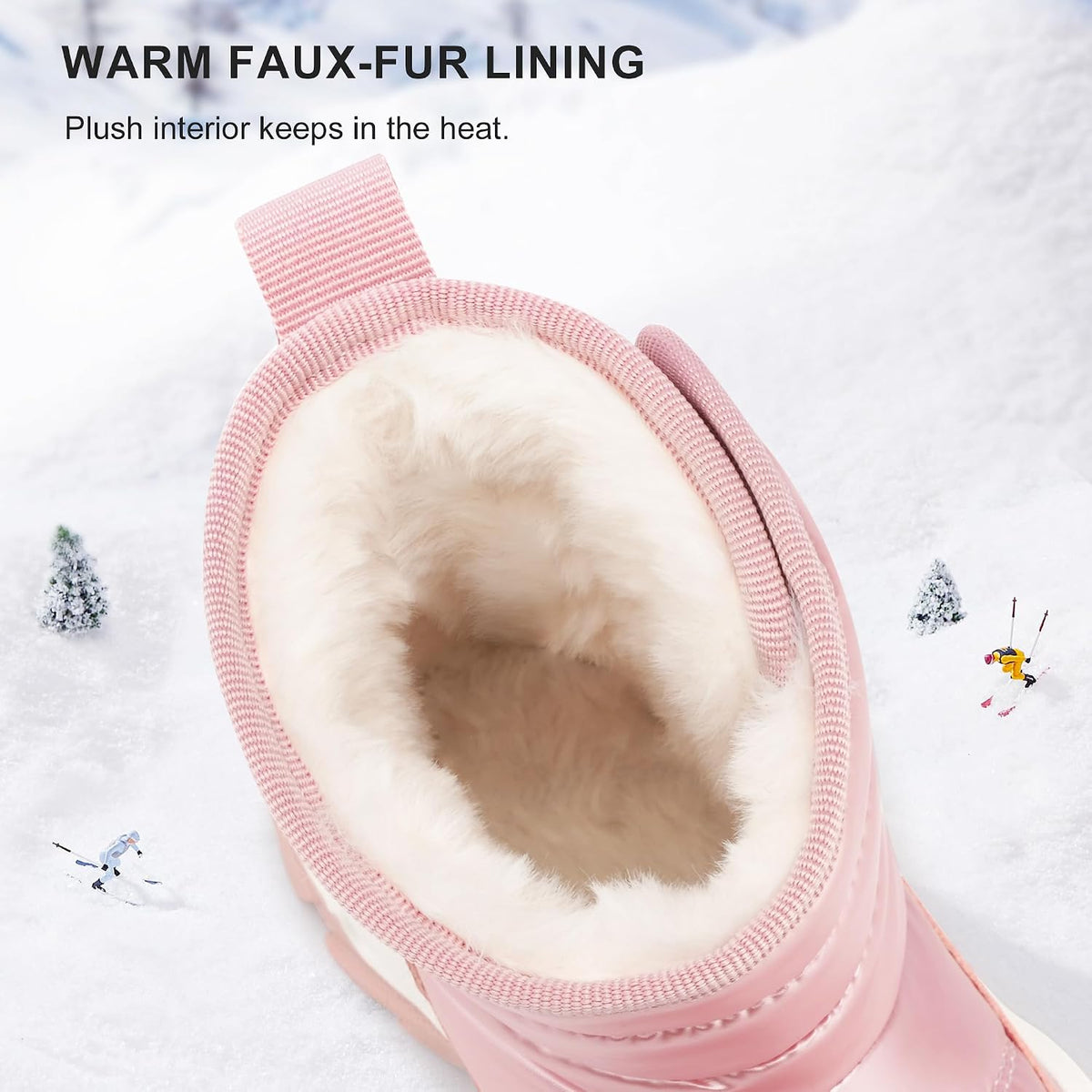Stelle Toddler Snow Boots Girls Lightweight Warm Winter Shoes