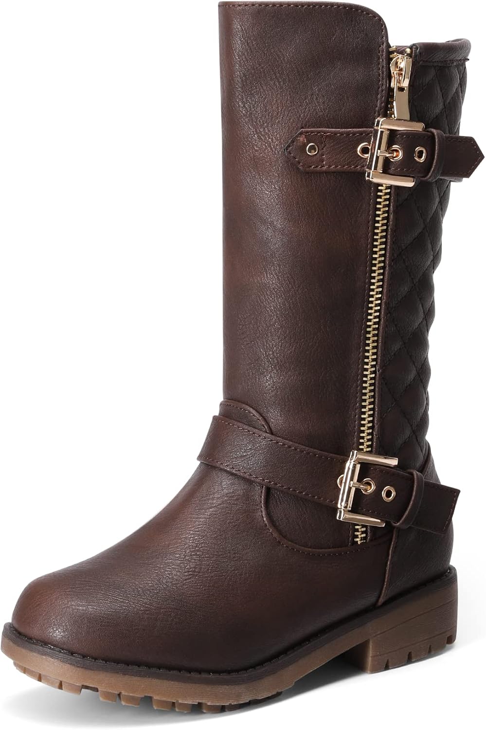 DREAM PAIRS Girls Riding Knee High Boots