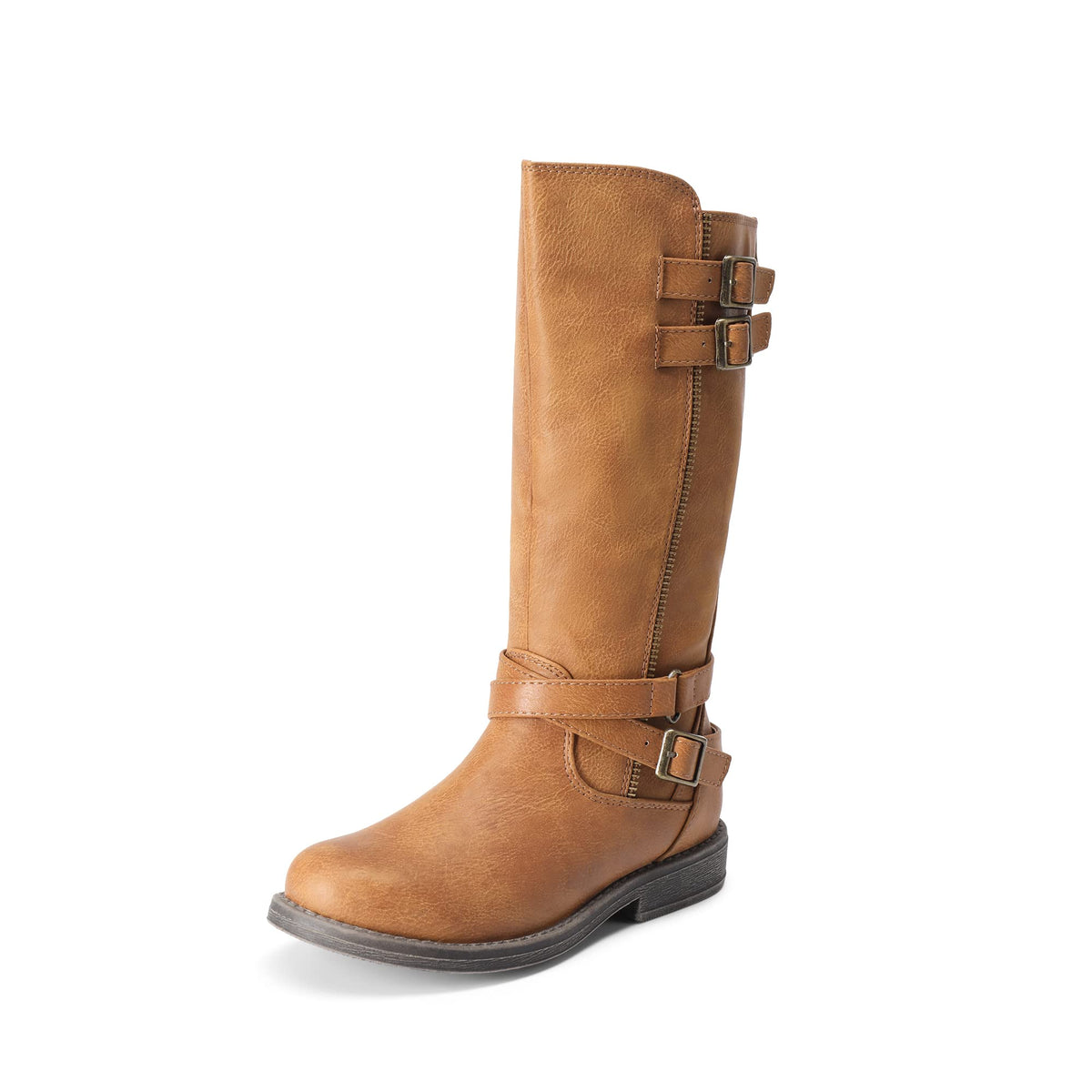 DREAM PAIRS Girls Knee High Riding Boots