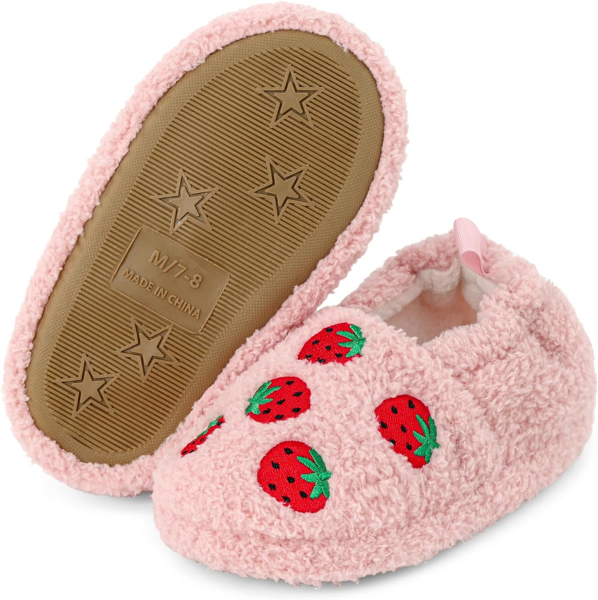 ESTAMICO Girls Boys Plush Warm Cute Slippers