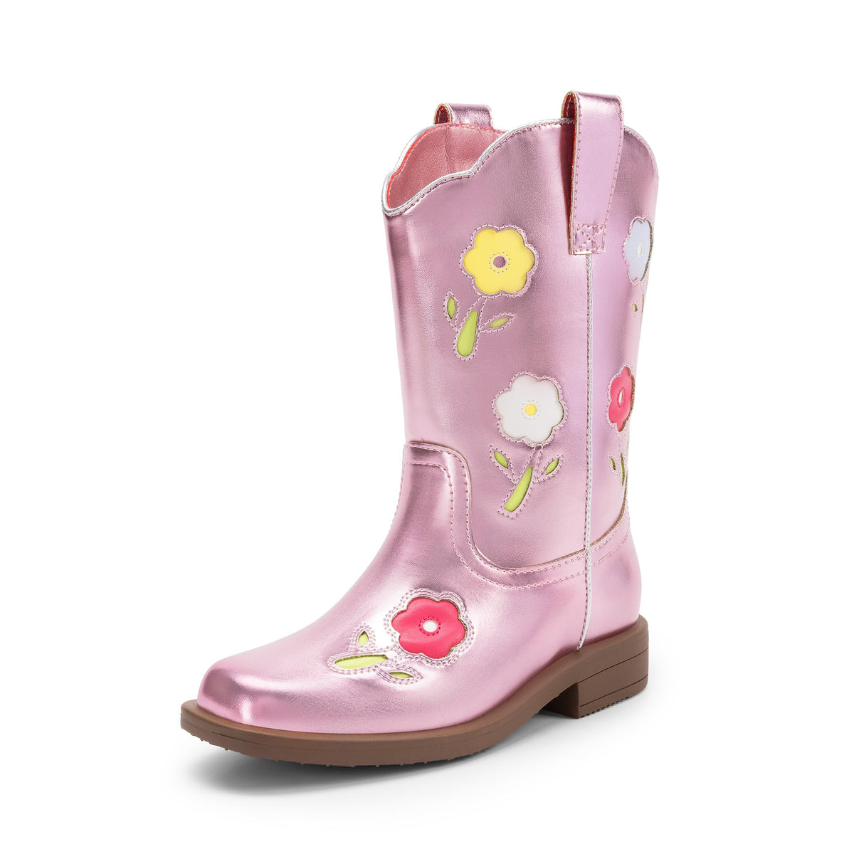 DREAM PAIRS Girls Cowboy Cowgirl Boots