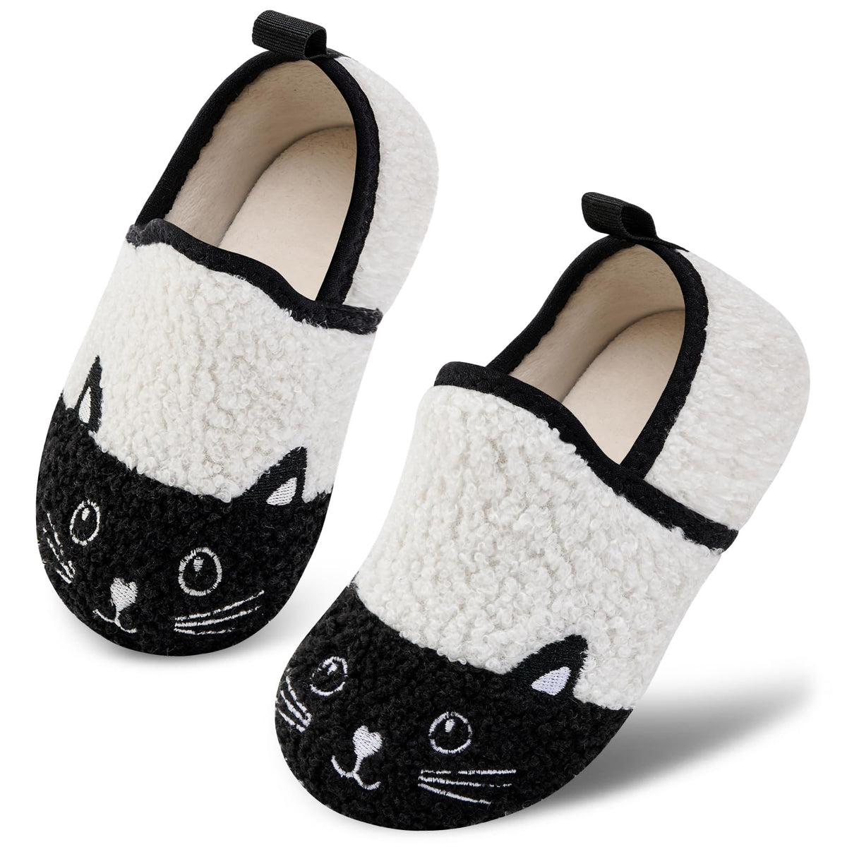 VIFUUR Kids Boys Girls House Slippers Babys Slip on Barefoot Socks Tollder