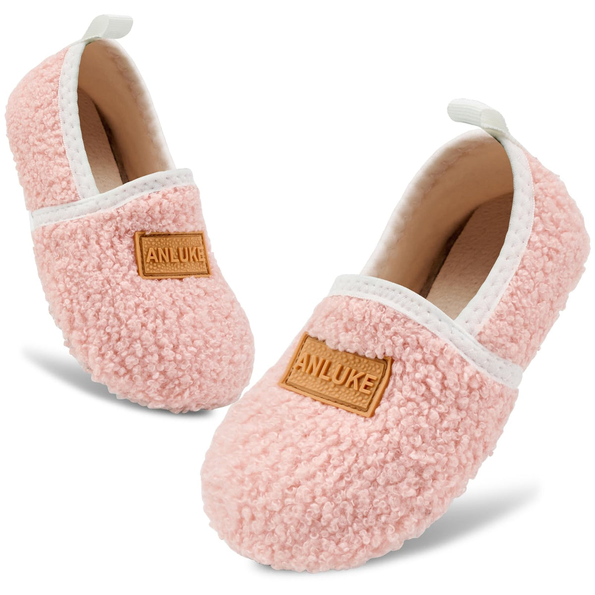 ANLUKE Kids Toddler House Slippers for Boys Girls Warm Indoor Outdoor