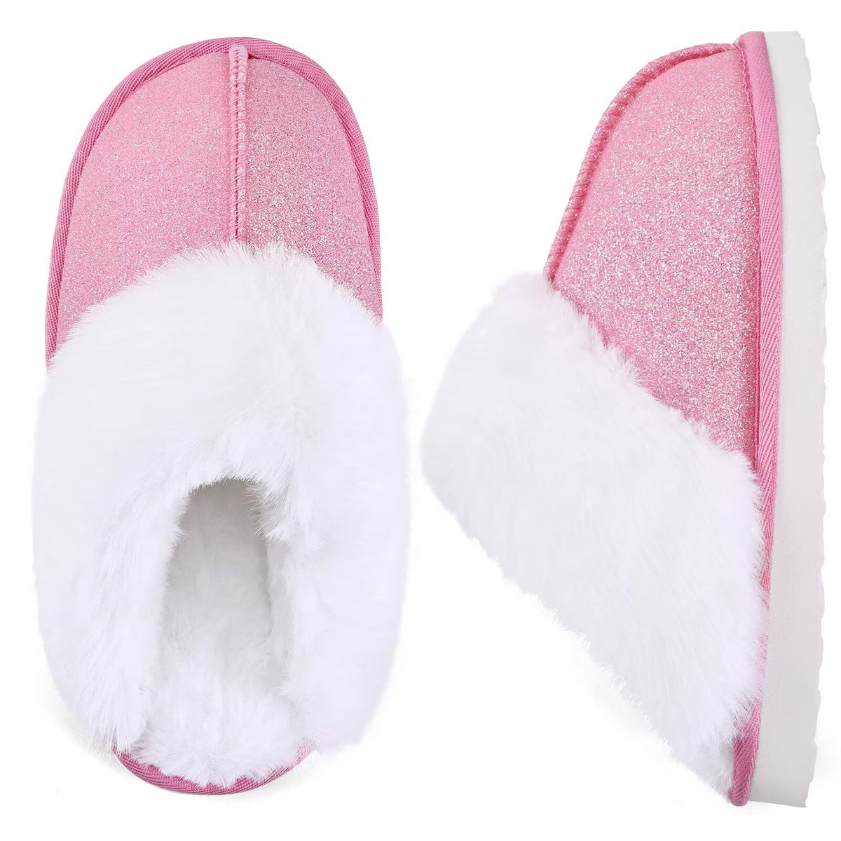 IceUnicorn Kids Slippers Girls Boys Fuzzy House Shoes Bedroom Slides
