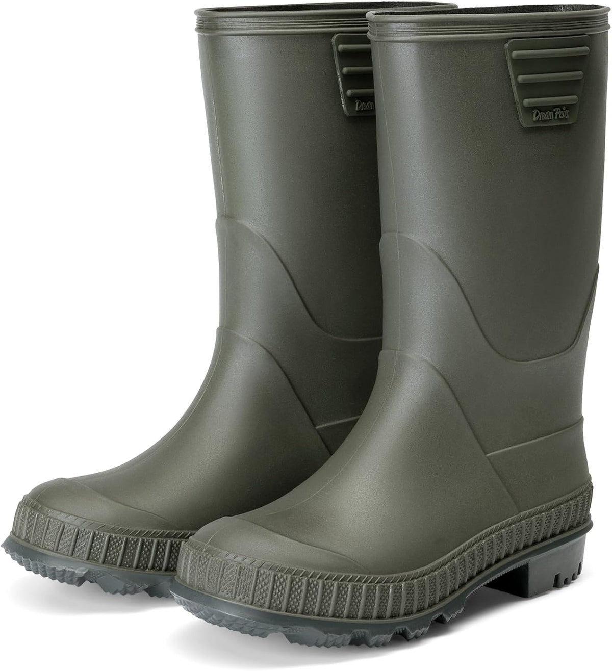DREAM PAIRS Kids Waterproof Outdoor Rain Boots