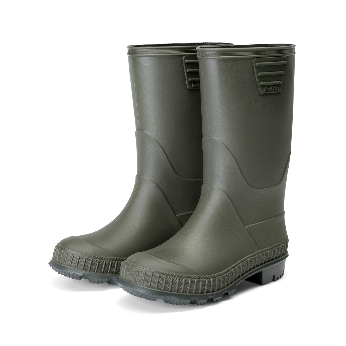 DREAM PAIRS Kids Waterproof Outdoor Rain Boots