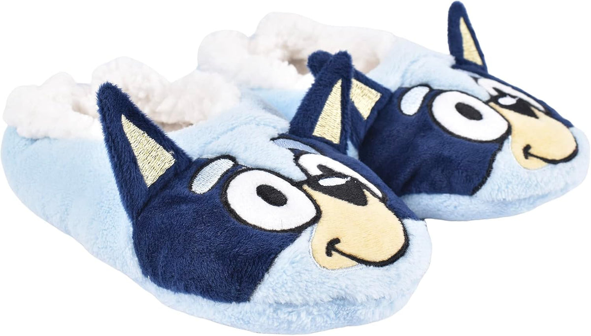 Bluey Girls' Snuggle Toe Plush Footlet Socks Slippers