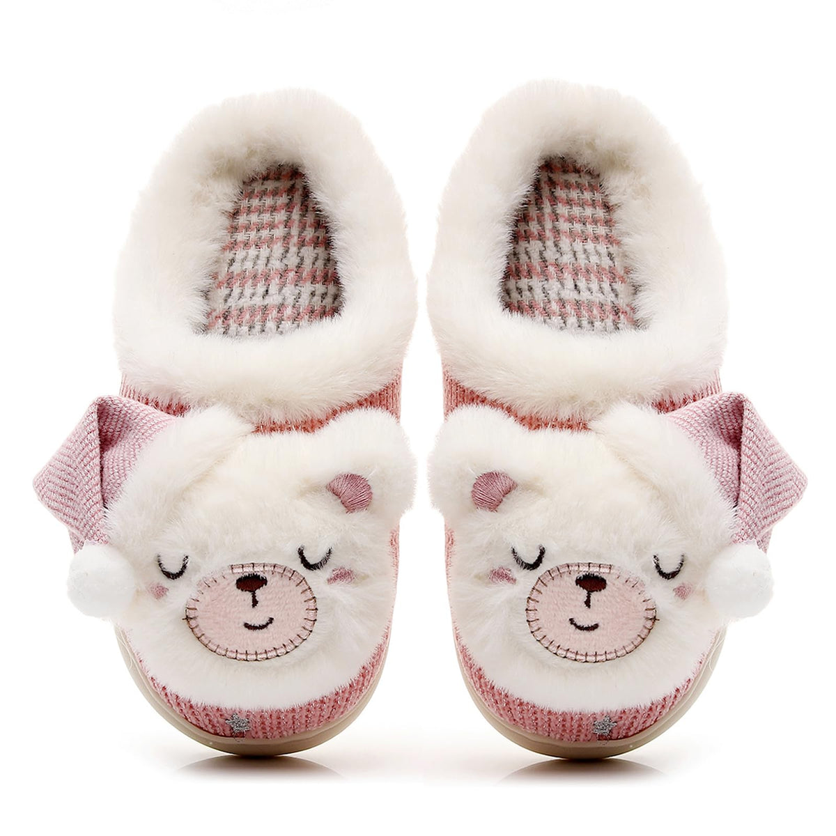 Kids Family Cute Cat Household Anti-Slip Indoor Home Slippers for Girls and Boys