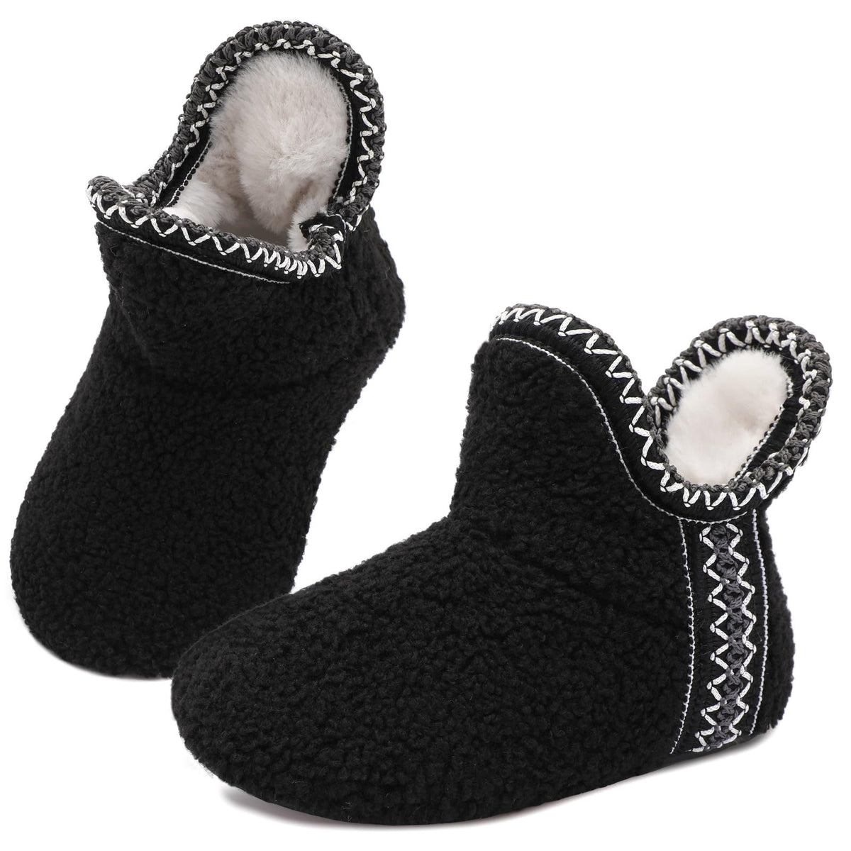 LeIsfIt Toddler Slippers Girls Boys Warm Plush Lined House Shoes