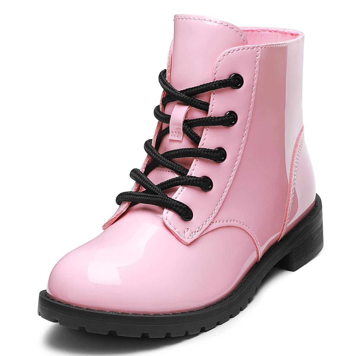 Boys Girls Ankle Combat Boots Kid Shoes with Zipper
