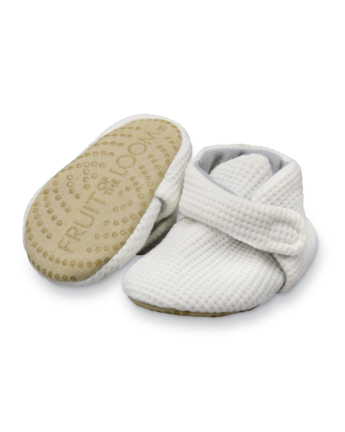 Fruit of the Loom Cozy Thermal Wrap Booties with Non-slip Grips for Baby Girls, Boys, Unisex -