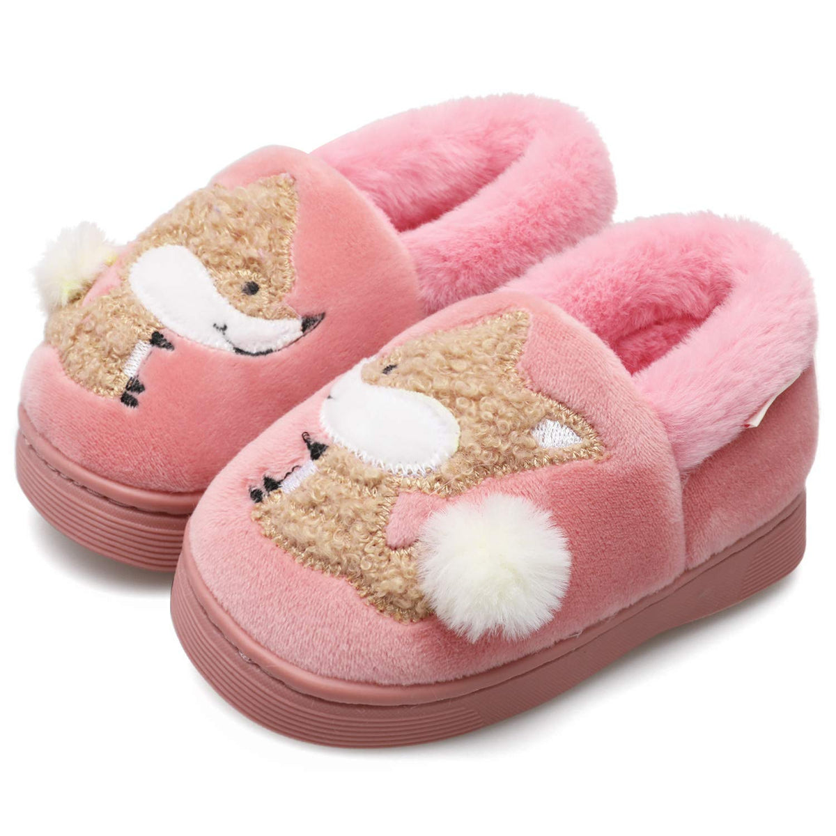 Centipede Demon Plush Warm Slippers for Girls Boys Kids Toddlers Winter Fur Lined Indoor House Home Shoes