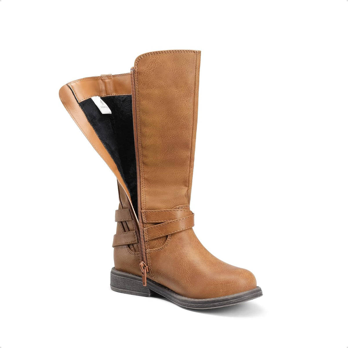DREAM PAIRS Girls Knee High Riding Boots
