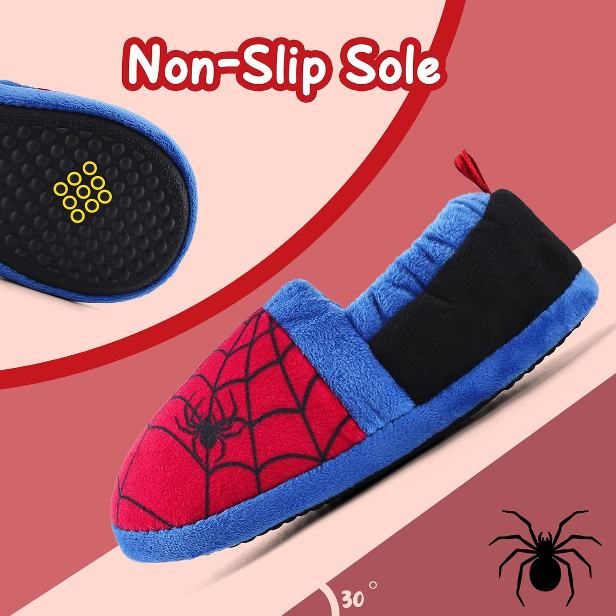 IceUnicorn Kids Slippers Boys Girls Plush Warm House Shoes Non-Slip Soft Memory Foam Comfort Home Slippers for Indoor Outdoor