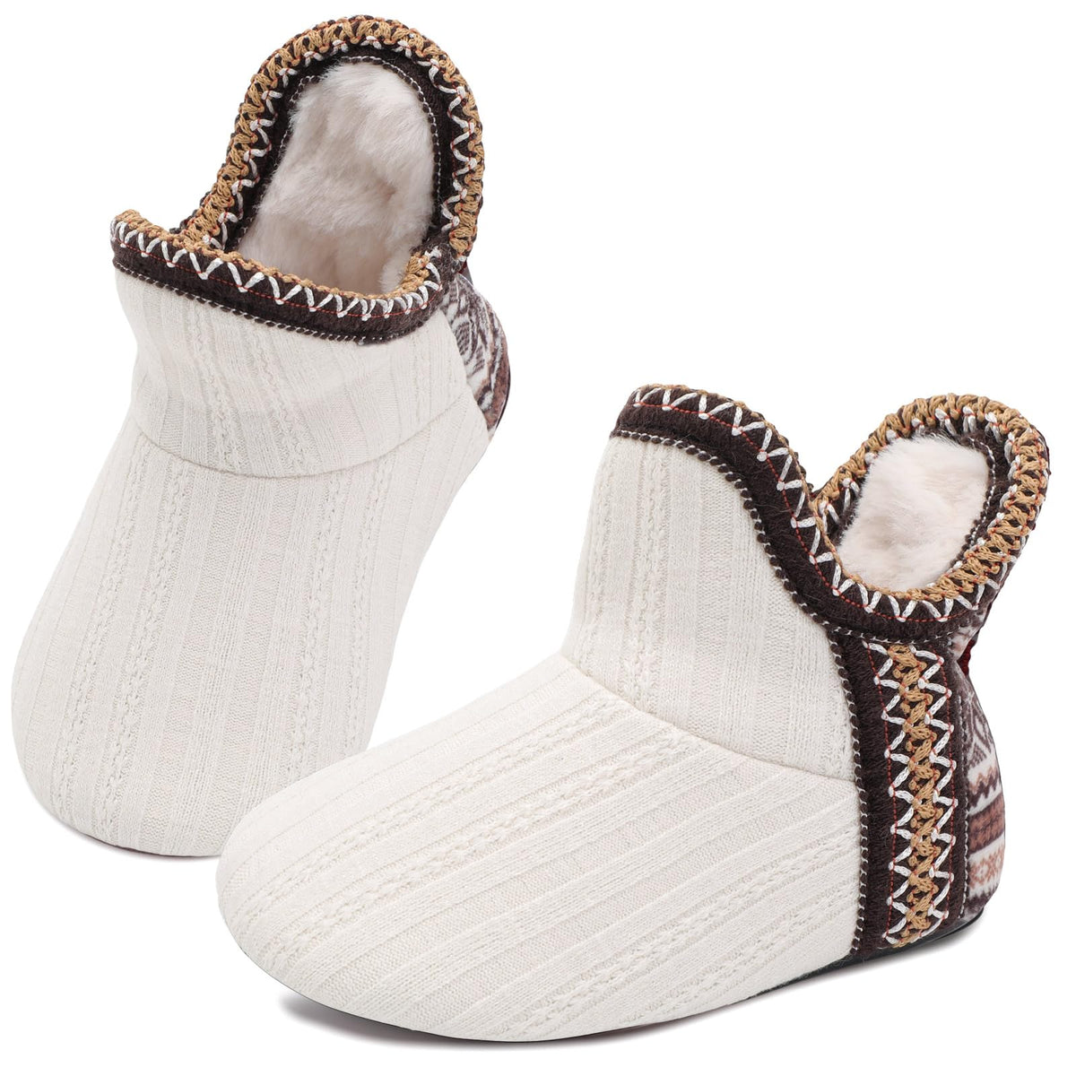 LeIsfIt Toddler Slippers Girls Boys Warm Plush Lined House Shoes