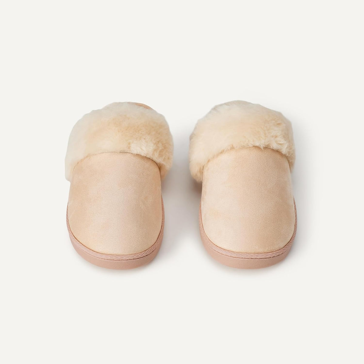 Amazon Essentials Girls' Cozy Faux Fur Trim Slippers