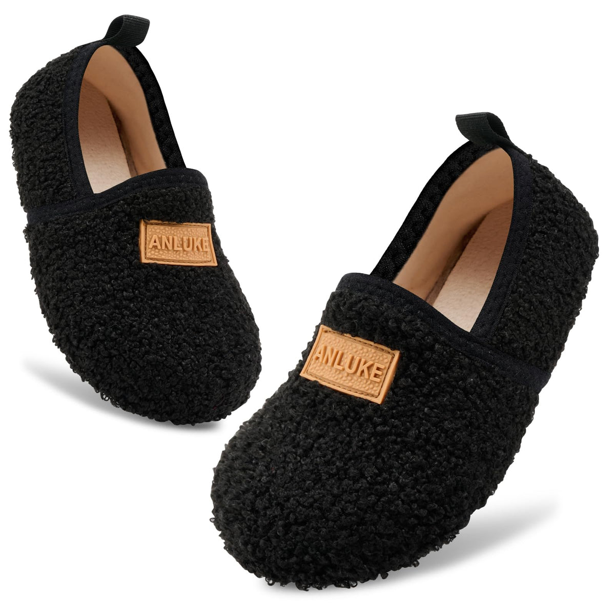 ANLUKE Kids Toddler House Slippers for Boys Girls Warm Indoor Outdoor