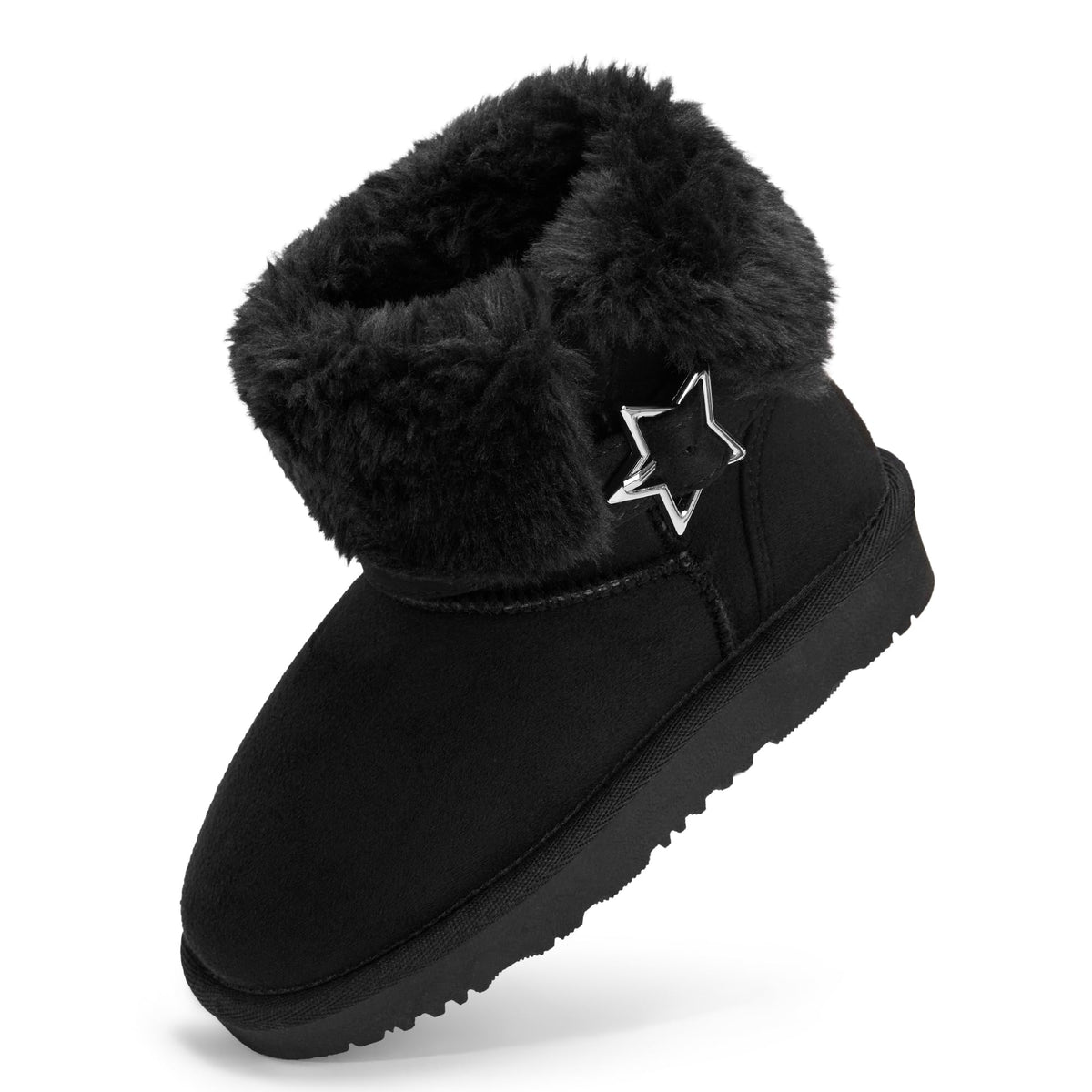 Stelle Girls Winter Boots Faux Fur Lined Fold-Down Collar
