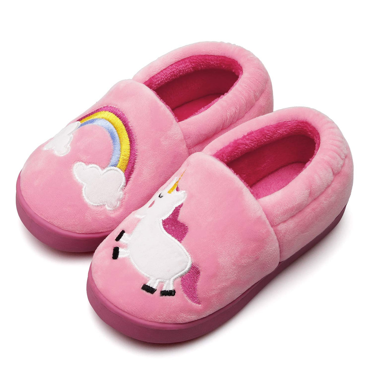 Centipede Demon Plush Warm Slippers for Girls Boys Kids Toddlers Winter Fur Lined Indoor House Home Shoes