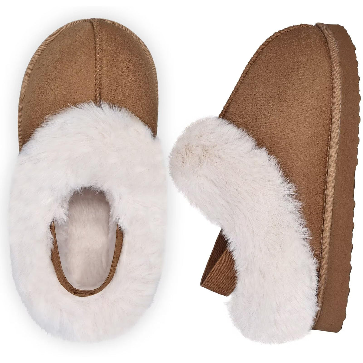 IceUnicorn Toddler Slippers with Backstrap Girls Boys Fuzzy House Shoes