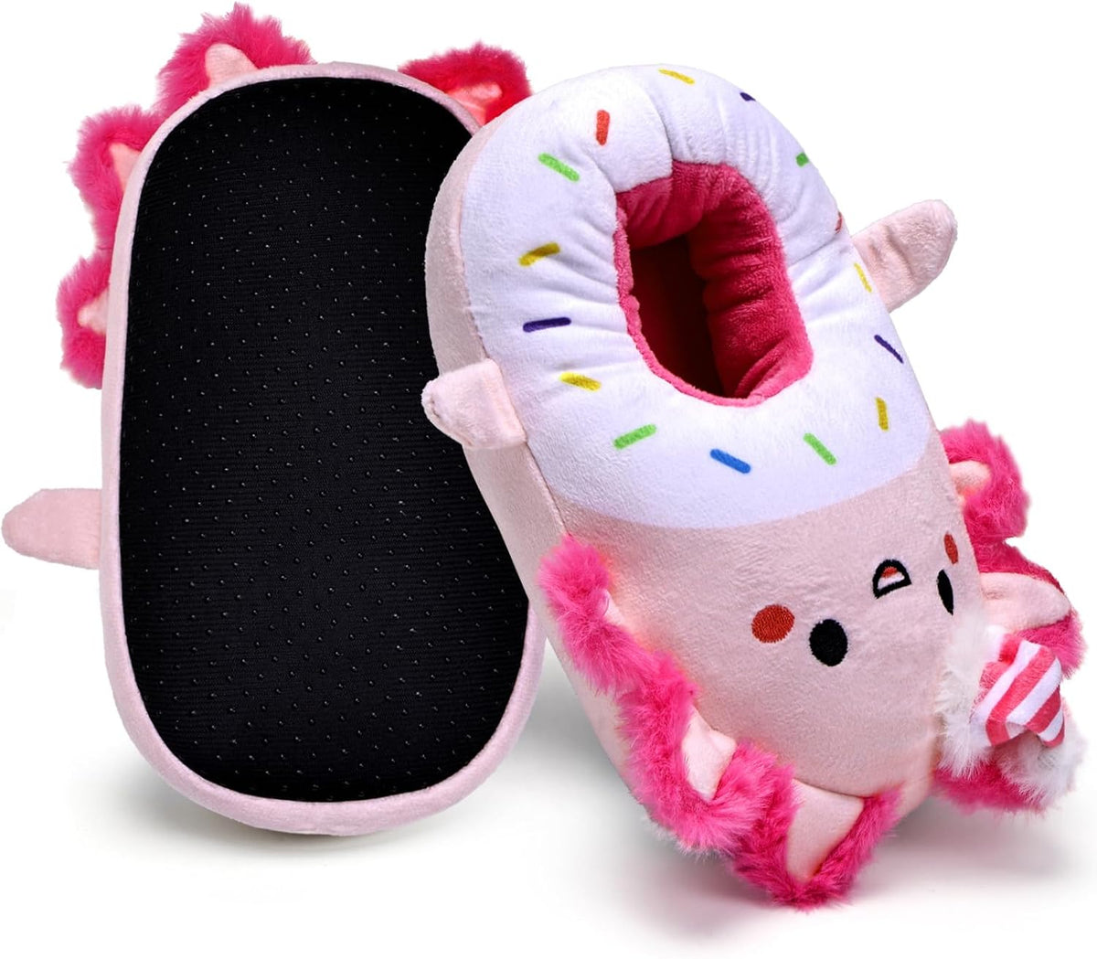IceUnicorn Toddler Cute Animal Slippers Kids Christmas Plush Warm House Shoes Girls Boys Bedroom Indoor Washable Slipper