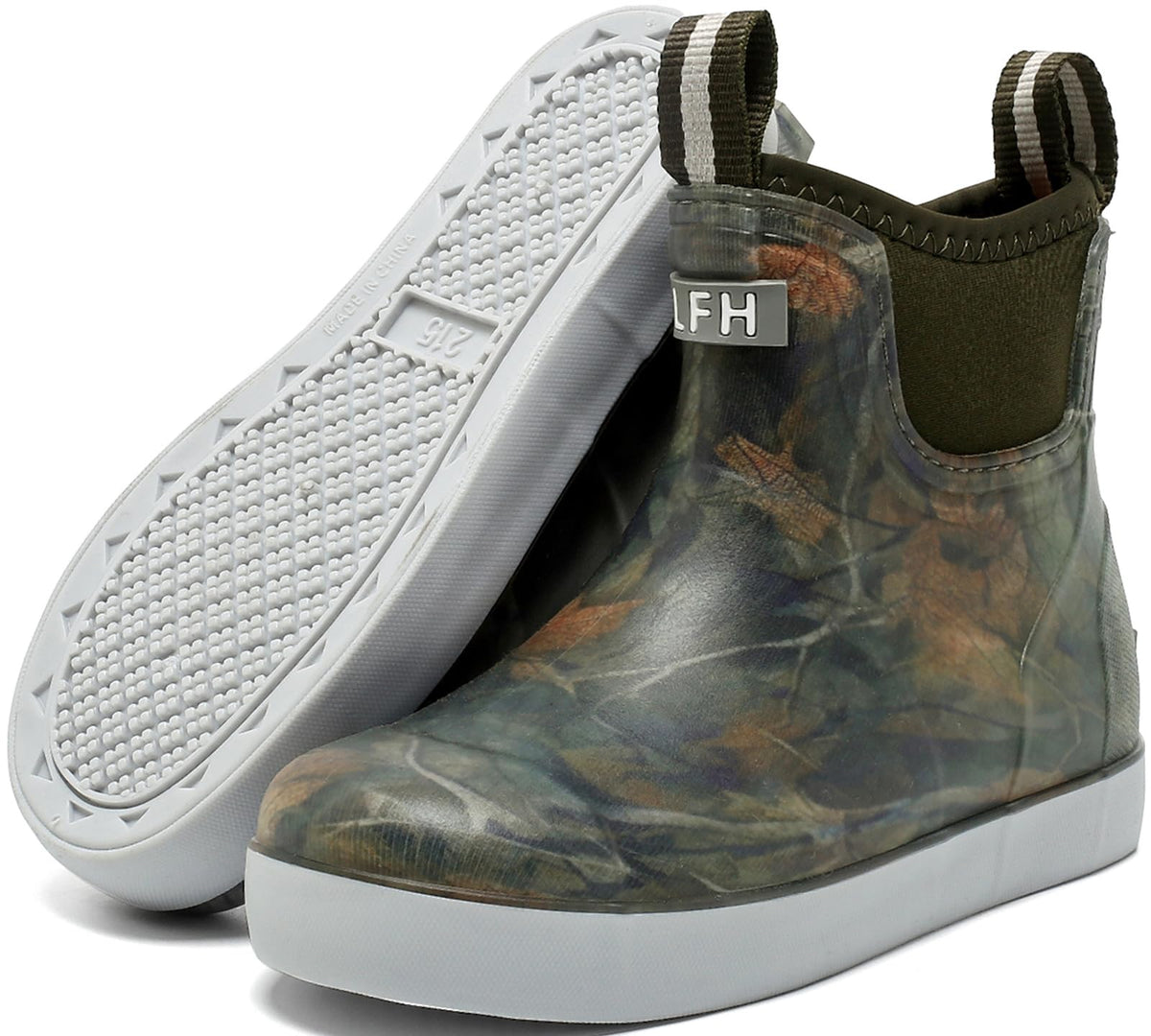 Kids Deck Boots,Waterproof Ankle Rain Boots for Boys and Girls Rubber Boots