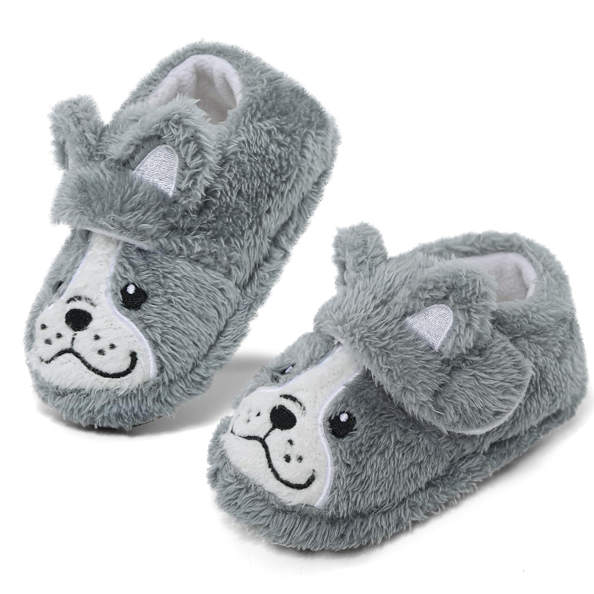 ESTAMICO Girls Boys Plush Warm Cute Slippers