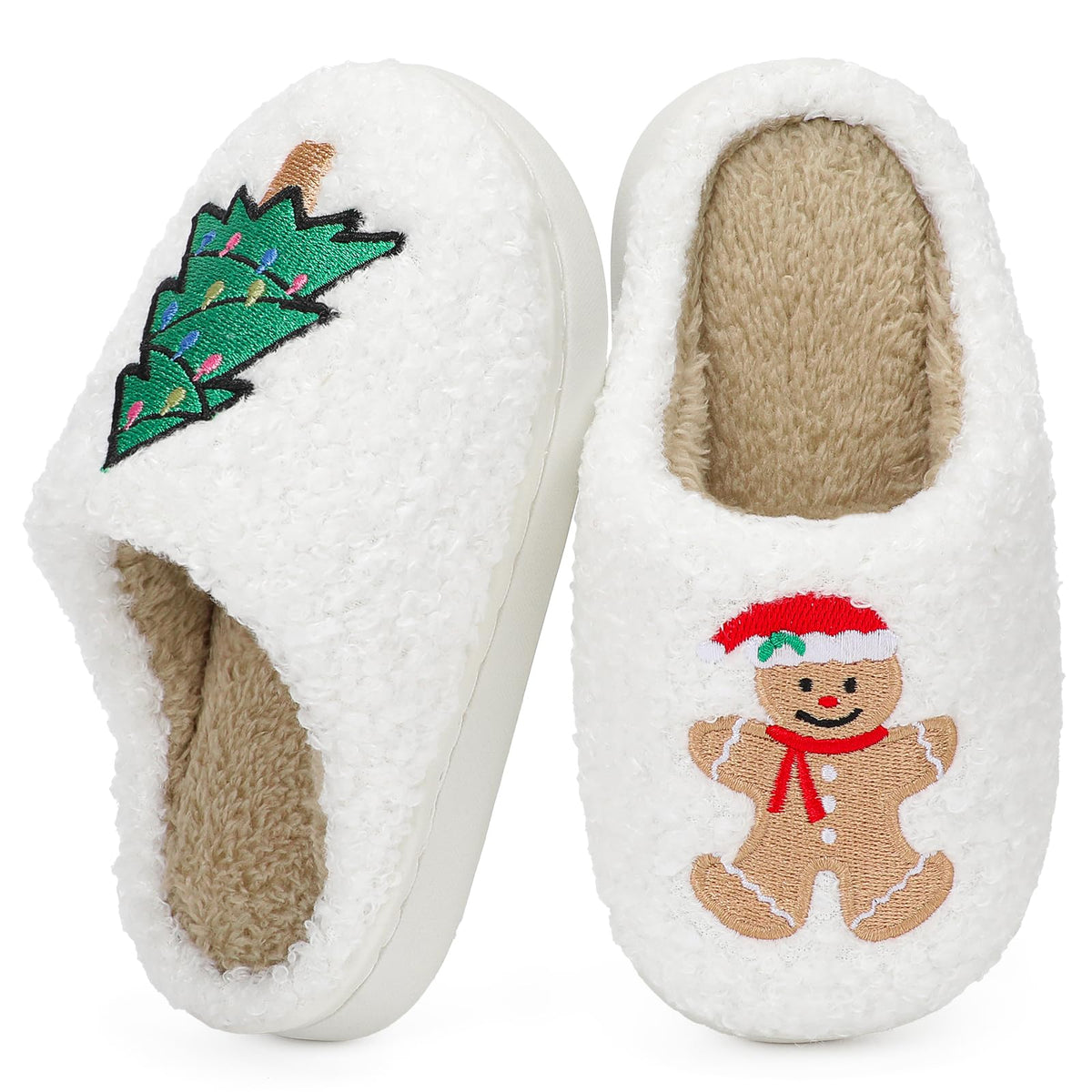 Toddler Boys and Girls Non-Slip Warm Plush House Slippers