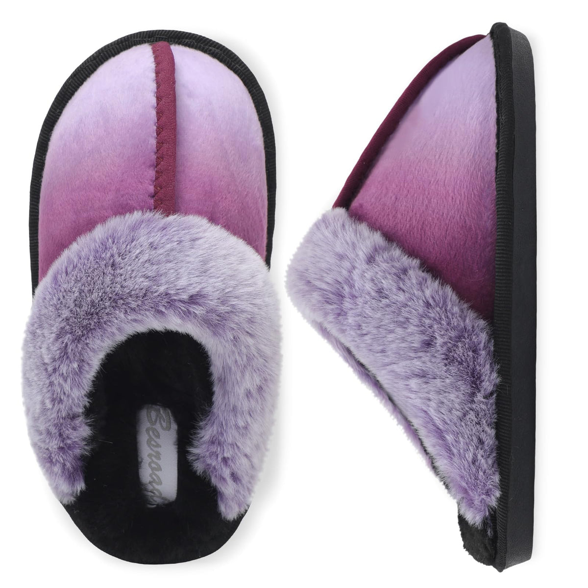 Besroad Kids Slippers Girls Boys Fuzzy House Slippers Warm Memory Foam House Shoes Soft Plush Bedroom Slippers Slides Indoor Outdoor