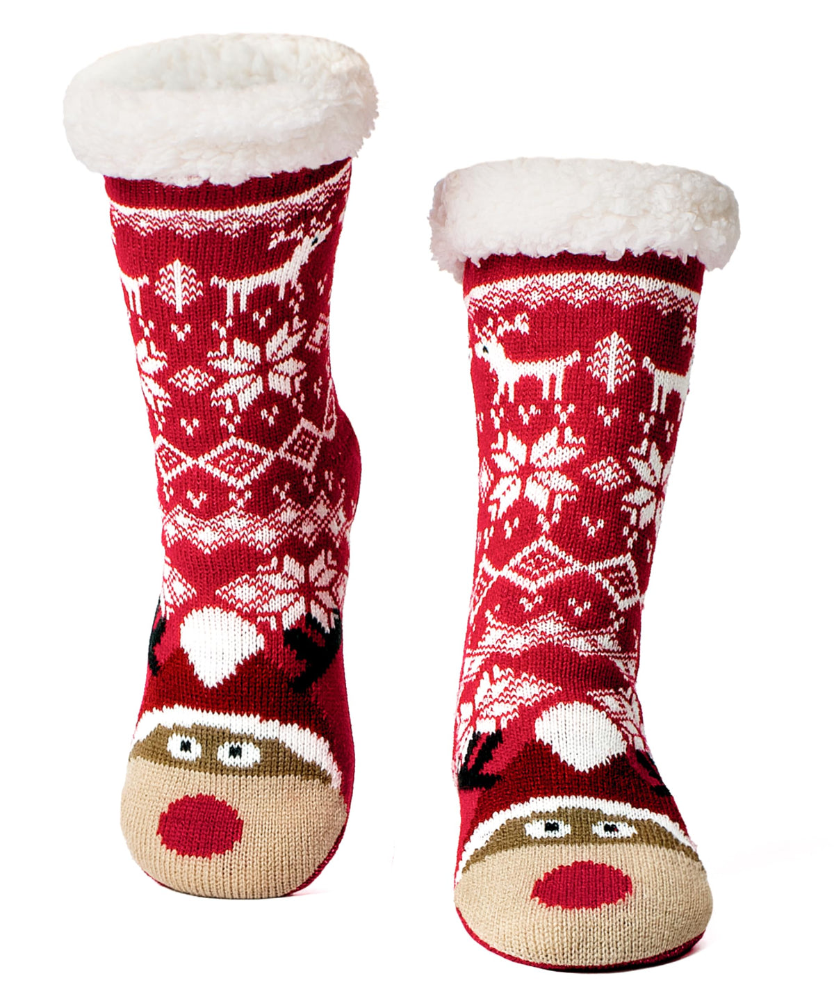 cosyone1997 Fuzzy Slipper Socks for Women and Kids with Grips Cozy Gifts
