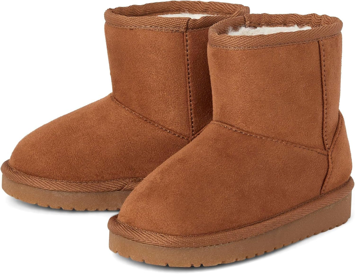 The Children's Place Baby Girls' Baby Girls and Toddler Classic Ankle Boots, Faux Fur Lined