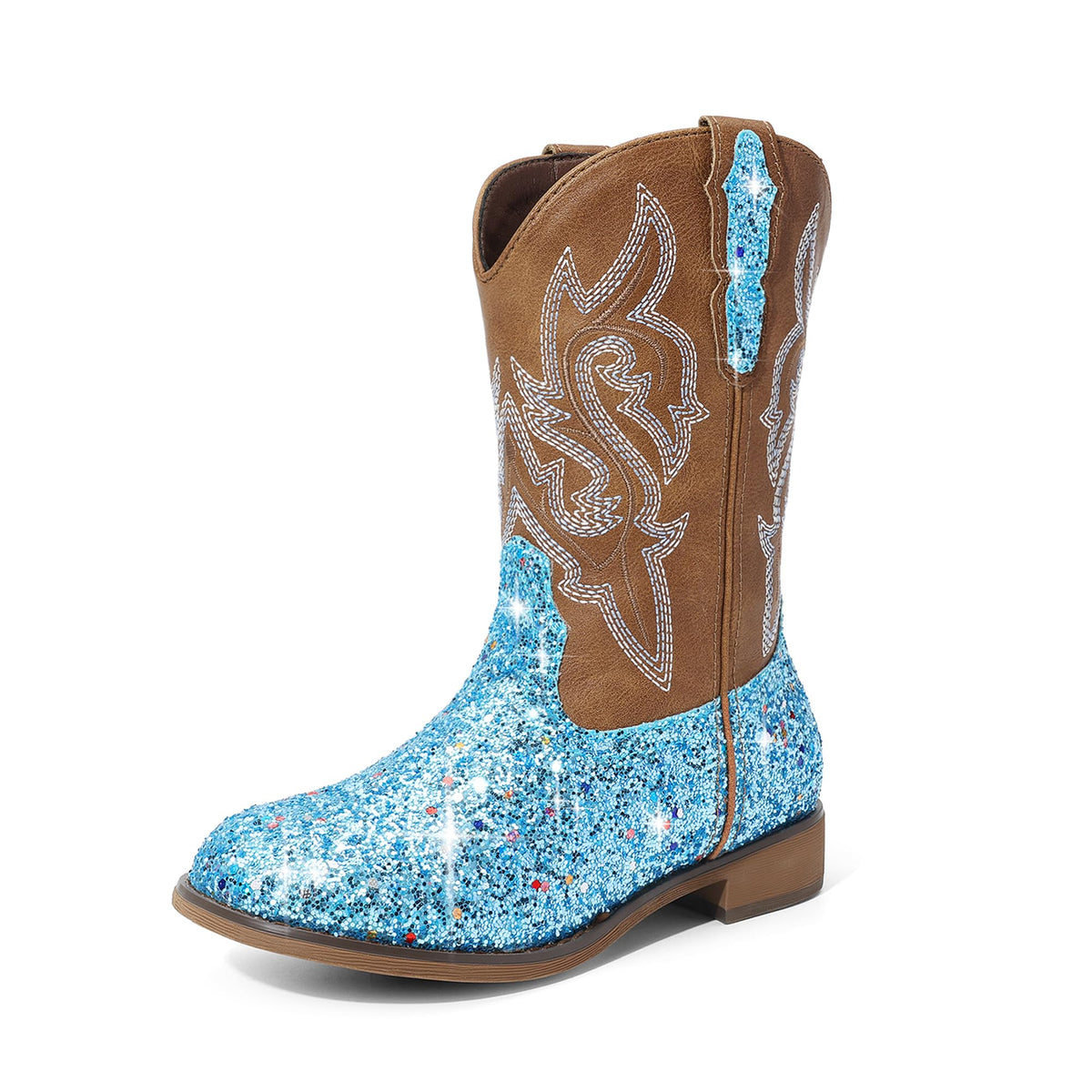 DREAM PAIRS Girls Cowboy Cowgirl Boots