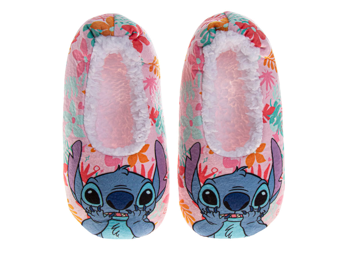 Slipper Socks for Girls Plush SlipOn Slippers Stitch Minnie Disney Princess