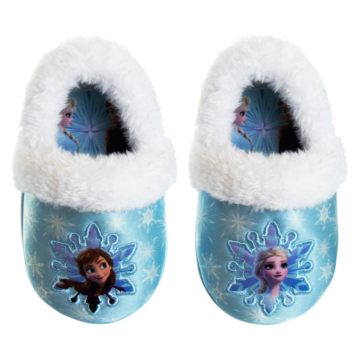 Disney Frozen Elsa Anna Girls Slippers Fluffy Warm Indoor House Slipper