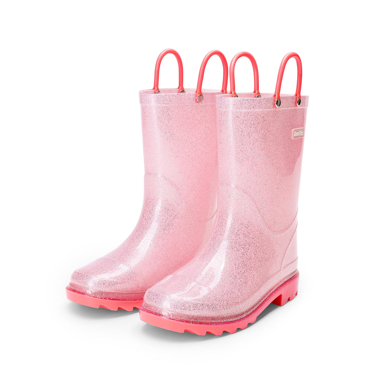 DREAM PAIRS Kids Glitter Rain Boots