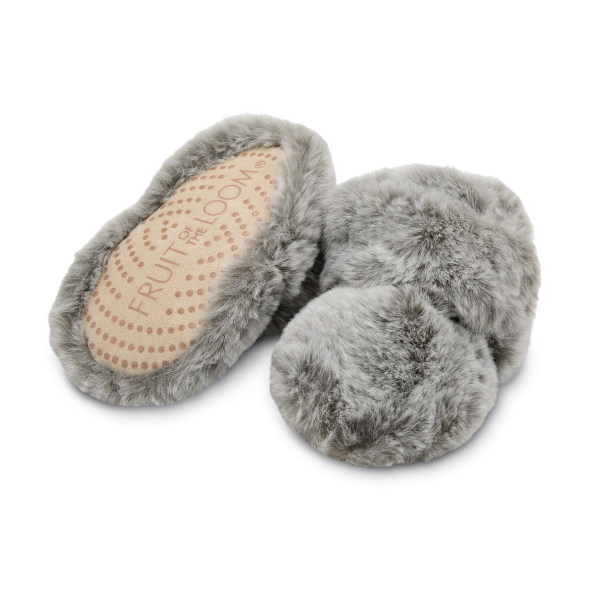 Fruit of the Loom Cozy Thermal Wrap Booties with Non-slip Grips for Baby Girls, Boys, Unisex -
