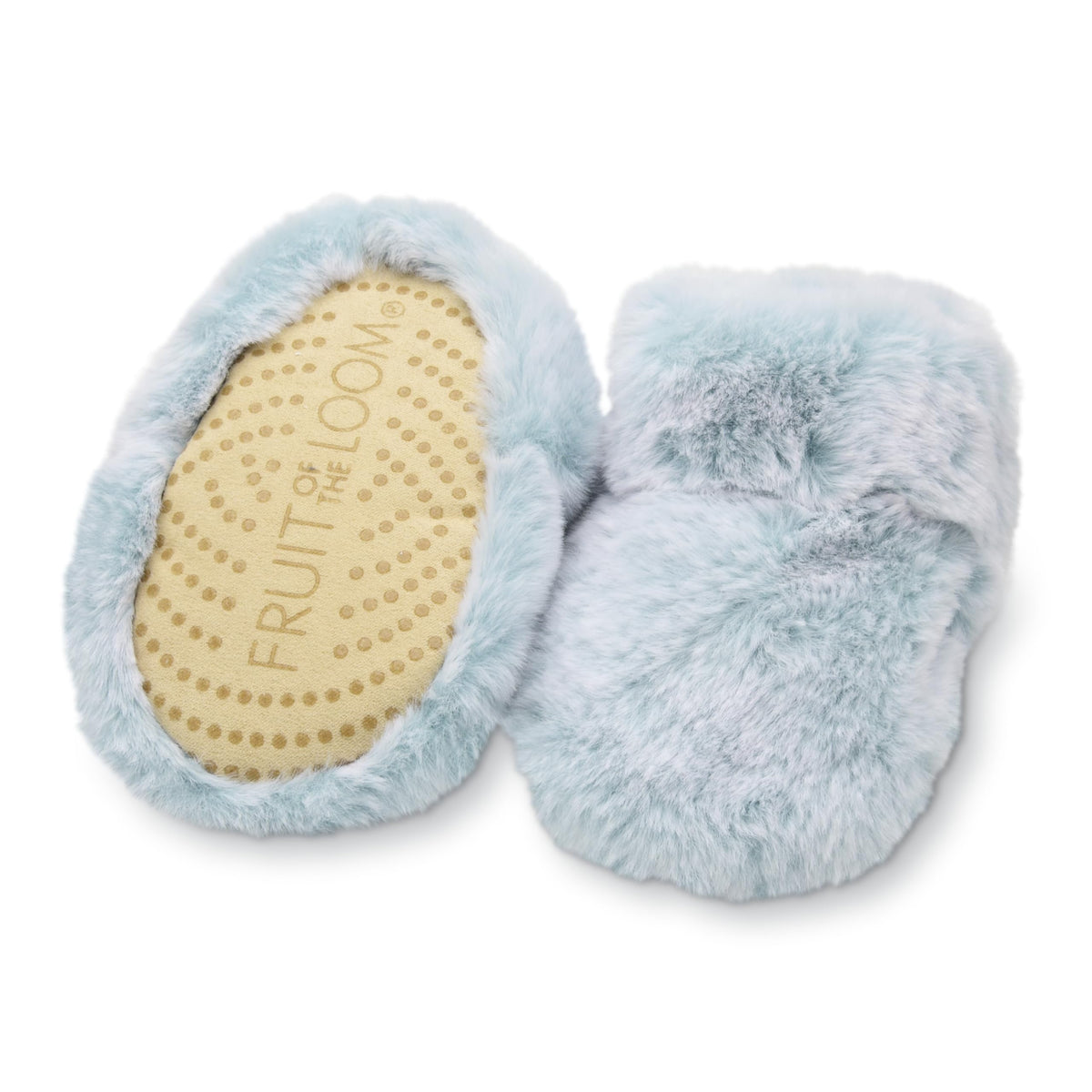 Fruit of the Loom Cozy Thermal Wrap Booties with Non-slip Grips for Baby Girls, Boys, Unisex -
