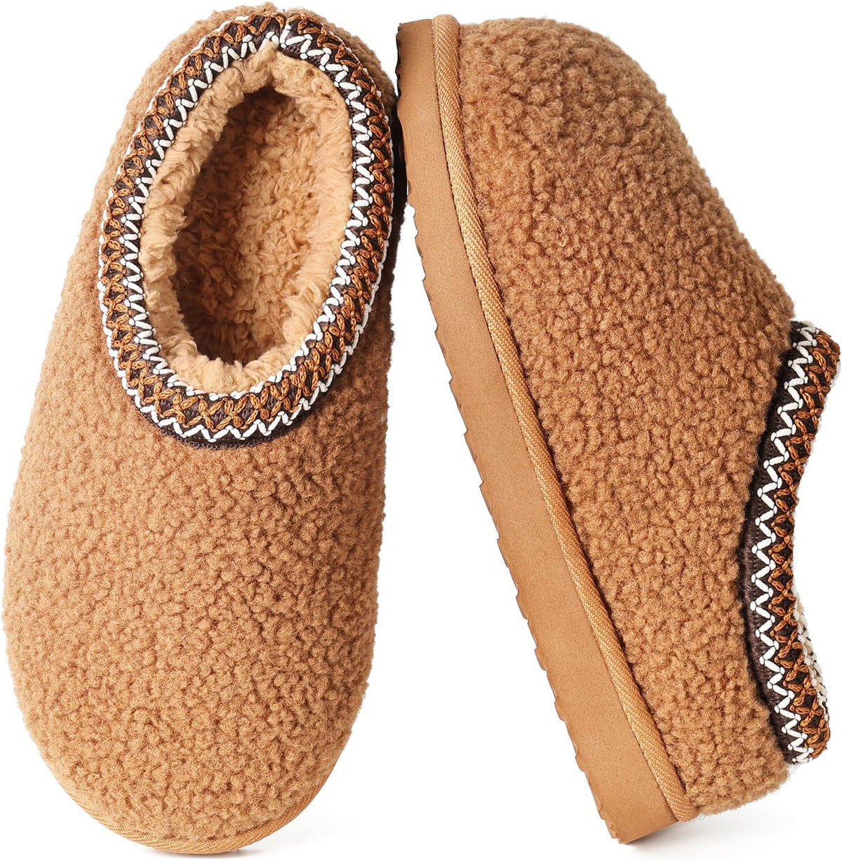 Kids Slippers Girls Boys Fuzzy Memory Foam House Slippers Slip-on